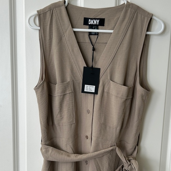 DKNY Women's Brown Midi Dress - Picture 4 of 6